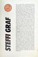 NSZK 1988. "Olimpiai játékok - Steffi Graf" bronz emlékérem nagyalakú díszlapon (35mm) T:B...