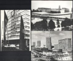 cca 1970-1980 Varsó (Warszawa), Lengyelország, 6 db sajtófotó, a hátoldalon feliratozva, vegyes álla...