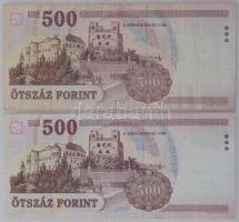 2007. 500Ft "EA", "EB" (2xklf) T:F egyik szép papírral