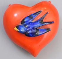 cca 1930 Arno Fischer porcelán szenteltvíztartó, jelzett, 9x9 cm