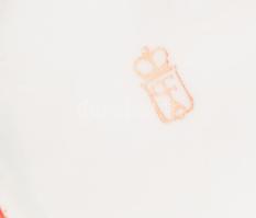 cca 1930 Arno Fischer porcelán szenteltvíztartó, jelzett, 9x9 cm