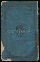 1846 Buda, tanügyi névtár 1846. évre, hiányzó első kötéstábla