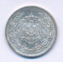 Német Birodalom 1915F 1/2M Ag "II. Vilmos" T:XF-VF
German Empire 1915F 1/2 Mark Ag "...