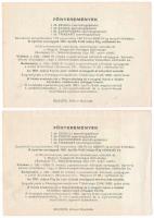 1981. "Szerencse Sorsjegy" sorszámozott sorsjegy 5Ft értékben (2db, sorszámkövető) T:XF