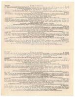 1941. "46. Magyar Királyi Osztálysorsjáték" negyedik osztály 1/4 sorsjegye, 2db szelvény e...