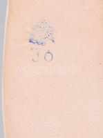 Bodrogkeresztúri kakastól megijedő lány, jelzett, 17x16 cm