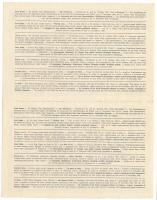 1941. "47. Magyar Királyi Osztálysorsjáték" első osztály 1/4 sorsjegye, 2db szelvény egybe...