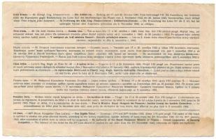 1942. "49. Magyar Királyi Osztálysorsjáték" első osztály 1/8 sorsjegye (C), bélyegzéssel, ...