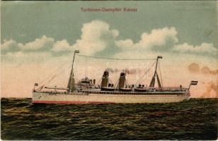 Turbinen-Dampfer Kaiser. Mohr &amp; Dutzauer (EK) + "An Bord des Turbinenschnelldampfers Kaiser"