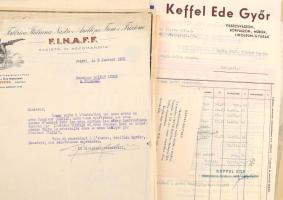 cca 1900-1940 Nagy reklám tétel, főleg fejléces számlák, reklám nyomtatványok, kb 70 db