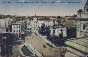 Bucharest Victory street with ortodox church (EK)