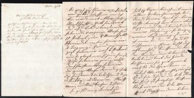 1854, 1876 3 db német nyelvű levél