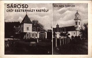 1935 Sárosd, Római katolikus templom, Gróf Eszterházy kastély (EB)