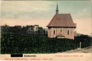 1907 Badacsony, Donátusz kápolna és Fackh villa, szőlőhegy. Mérei Ignác 1905. 274. (EK)