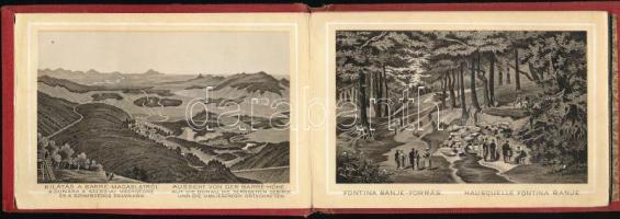 cca 1880 A Marilla-völgy és környéke leporelló, 10 db litho képpel, kiadja: magold L. N. Becskerek, ...