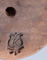 Kőfalvi Gyula (1920-1986): Lány kalapban. Jelzett, kopással, m: 33 cm