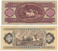 1962. 100ft + 1983. 50Ft T:F egyik szép papírral
