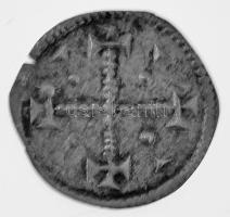 1141-1162. Denar Ag "II. Géza" (0,28g) T:XF patina Hungary 1141-1162. Denar Ag "Geza ...