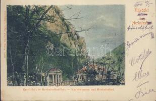 Herkulesfürdő Károly fountain and bath