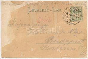 1906 Buziásfürdő, Baile Buzias; Bazár szálloda a Fő útról. Montázs hölgyekkel és urakkal / spa hotel...