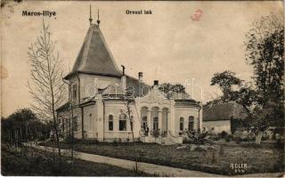 1914 Marosillye, Maros-Illye, Ilia; Orvosi lak. Adler fényirda / doctor's house (ázott sarkak / wet corners)