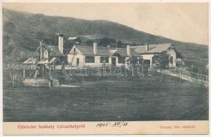 1905 Székelyudvarhely, Odorheiu Secuiesc; Gergely féle sósfürdő / spa