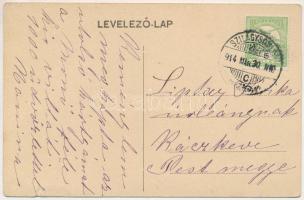 1914 Szilágysomlyó, Simleu Silvaniei; Simai kastély / castle (szakadás / tear)