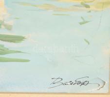 Olvashatatlan jelzéssel: Opatija. Akvarell, papír, jelzett, keretben 23x33 cm