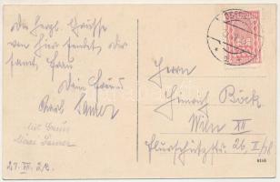 1923 Szalónakújtelek, Neustift bei Schlaining (Máriafalva, Mariasdorf); látkép, vendéglő és iskola, ...