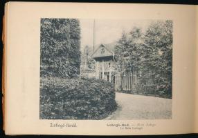 1905 Borszék, leporelló 15 képpel, kiadja: Heiter György fényképész, gerinc sérült, 11,5×16 cm