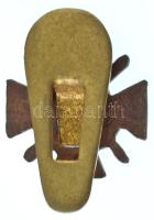 ~1940. "Tűzkereszt I. fokozata" bronz miniatűr gomblyukjelvénye (14x14mm) T:AU
Hungary ~1...