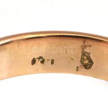 14 k arany (Au) gyűrű brillel, jelzett br 3,71 g