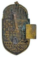 DN "Magyar Királyság címere" fém jelvény (25x48mm) T:XF