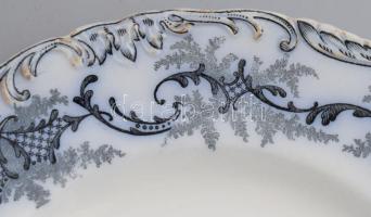 cca 1880 Cauldon England tányér, Hüttl Tivadar Budapest kereskedői pecséttel, d: 21 cm