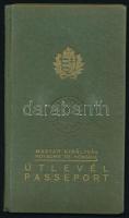 1938 Szombathely, Magyar Királyság által kiállított fényképes útlevél