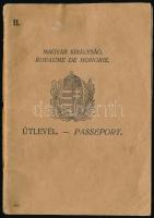 1925 Pécs, Magyar Királyság által kiállított fényképes útlevél