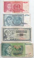 Jugoszlávia 1978-1992. 10D-1000D (8db) T:VG,G
Yugoslavia 1978-1992. 10 Dinara - 1000 Dinara (8pcs) ...