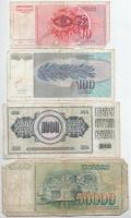 Jugoszlávia 1978-1992. 10D-1000D (8db) T:VG,G
Yugoslavia 1978-1992. 10 Dinara - 1000 Dinara (8pcs) ...