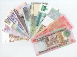 11db-os külföldi bankjegytétel T:UNC,AU
11pcs foreign banknote lot C:UNC,AU