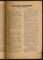 1947 A Népszava jubileumi naptára, gerincnél kissé levált, 169p