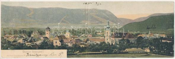 1905 Rozsnyó, Roznava; 2-részes kihajtható panorámalap. Sajó Vidék kiadása / 2-tiled folding panoramacard (Rb)