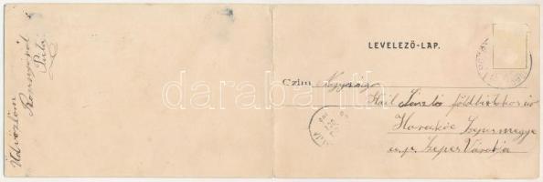 1905 Rozsnyó, Roznava; 2-részes kihajtható panorámalap. Sajó Vidék kiadása / 2-tiled folding panoram...