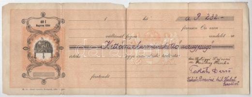 1929-1932. 3xklf kitöltött váltó, okmánybélyegekkel T:F papírhiány