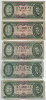 1962-1992. 9db-os vegyes forint bankjegy tétel T:F-G