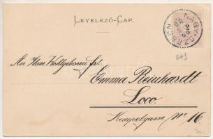 1899 (Vorläufer) Szebenjuharos, Hohe Rinne, Paltinis; Kurhaus, Seitenpavillon, Touristenhaus. Heraus...