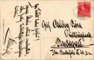 1918 Enyedszentkirály, Königsdorf, Sancrai (Nagyenyed, Aiud); Bánffy kastély. Cirner J. József kiadá...