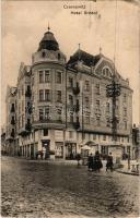 1916 Chernivtsi, Czernowitz, Cernauti, Csernyivci (Bukovina, Bucovina, Bukowina); Hotel Bristol, shops (wet corner)