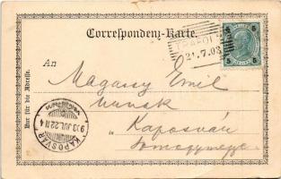 1903 Trafoi (Stelvio, Stilfs; Südtirol); Hotel alte Post (small tear)