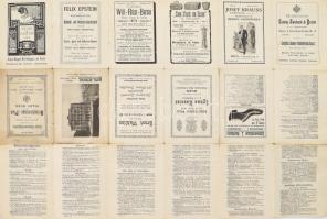 1909 Plan der k. k. Reichshaupt- und Residenzstadt Wien, Gratis-Ausgabe des Hotel ,,Métropole" ...