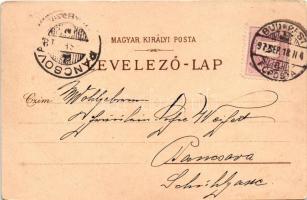 1897 Vorläufer) Köszöntés Tata-Tóvárosról és Budapestről! Az 1897. évi császári hadgyakorlatok emlék...